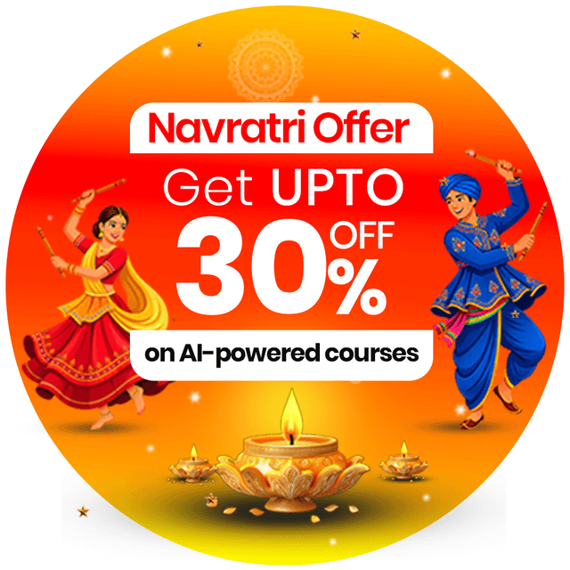 Navratri offer - up to 30% off on AI-powered courses